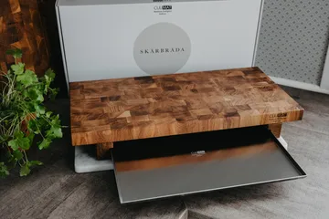 Culimat cutting board 50x25 cm - Oak-Stainless Steel Tray - Culimat
