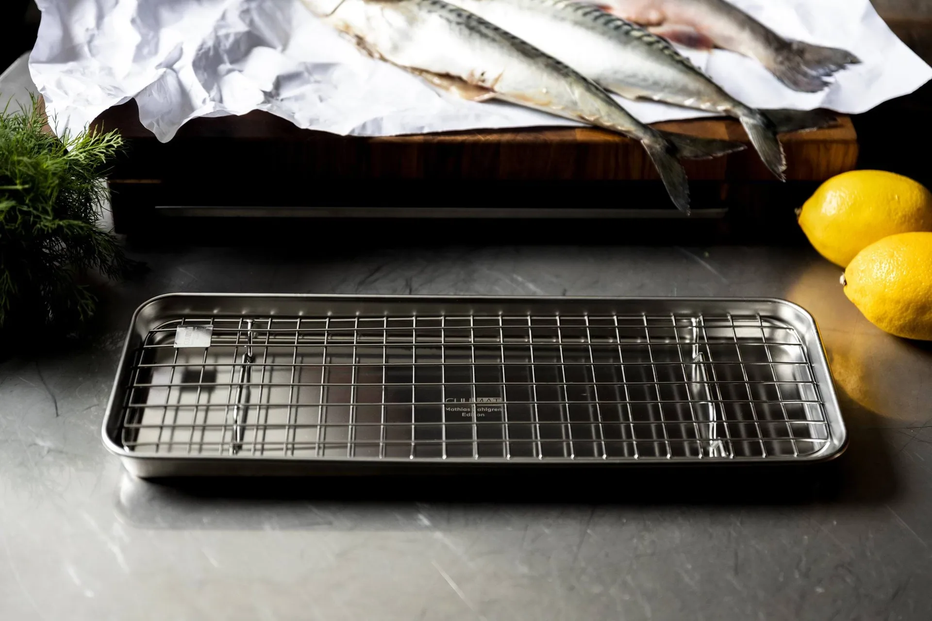 Culimat gastro container with cooling rack, Stainless steel, 38x14x2,5 cm Culimat