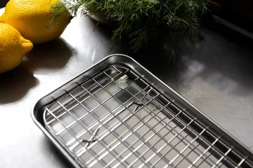 Culimat gastro container with cooling rack - Stainless steel, 38x14x2,5 cm - Culimat