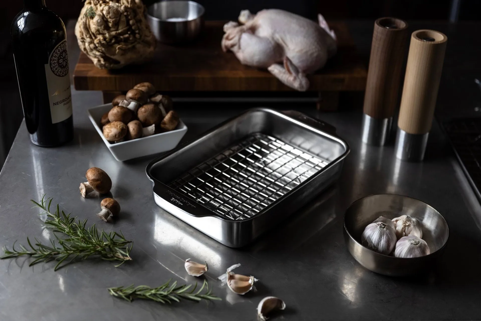 Culimat oven dish, Stainless steel, 25x18x5,5 cm Culimat