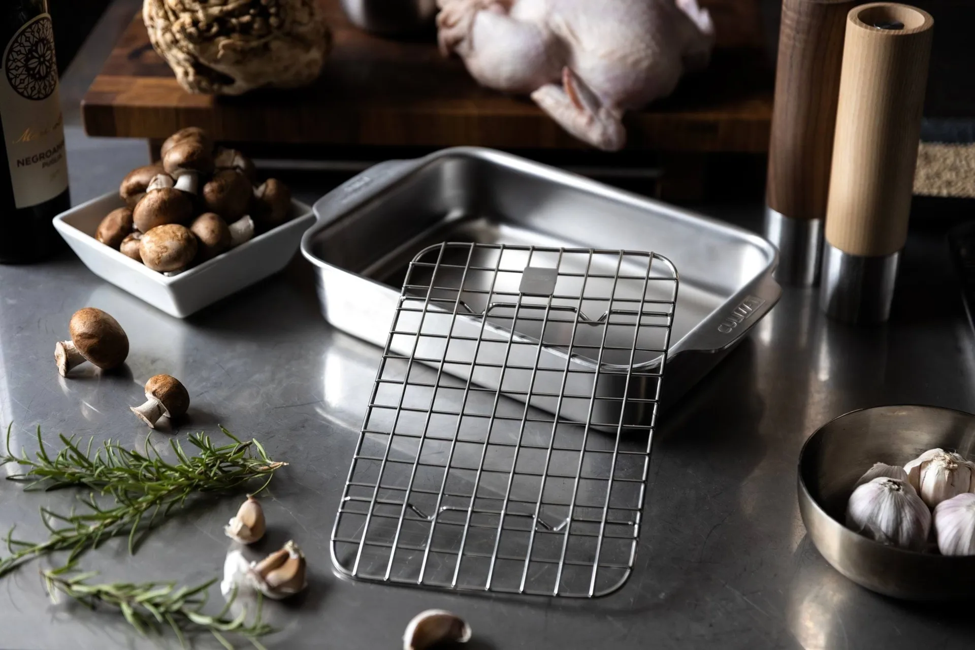 Culimat oven dish, Stainless steel, 25x18x5,5 cm Culimat
