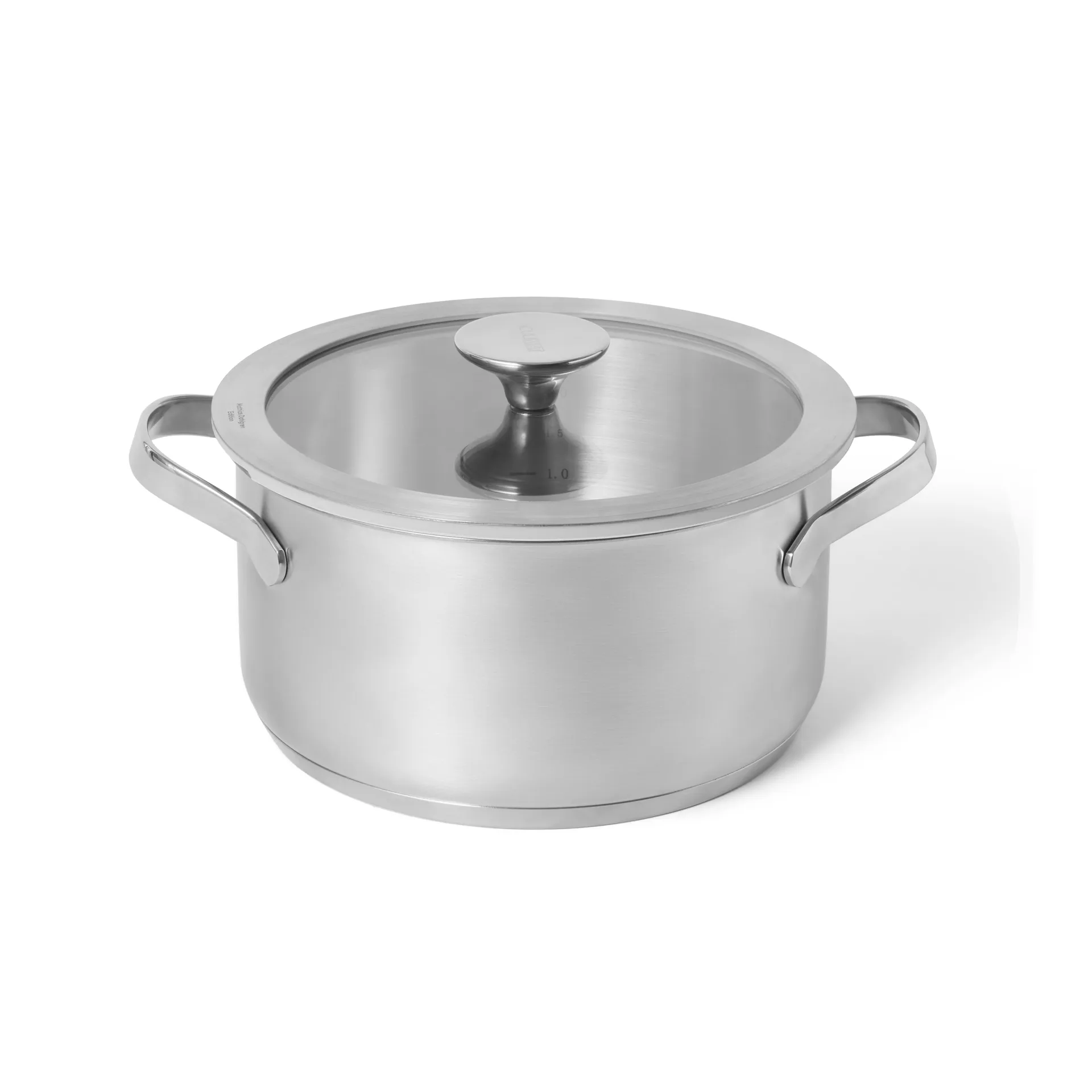 Culimat pot, Stainless steel, glass lid, 3 L Culimat