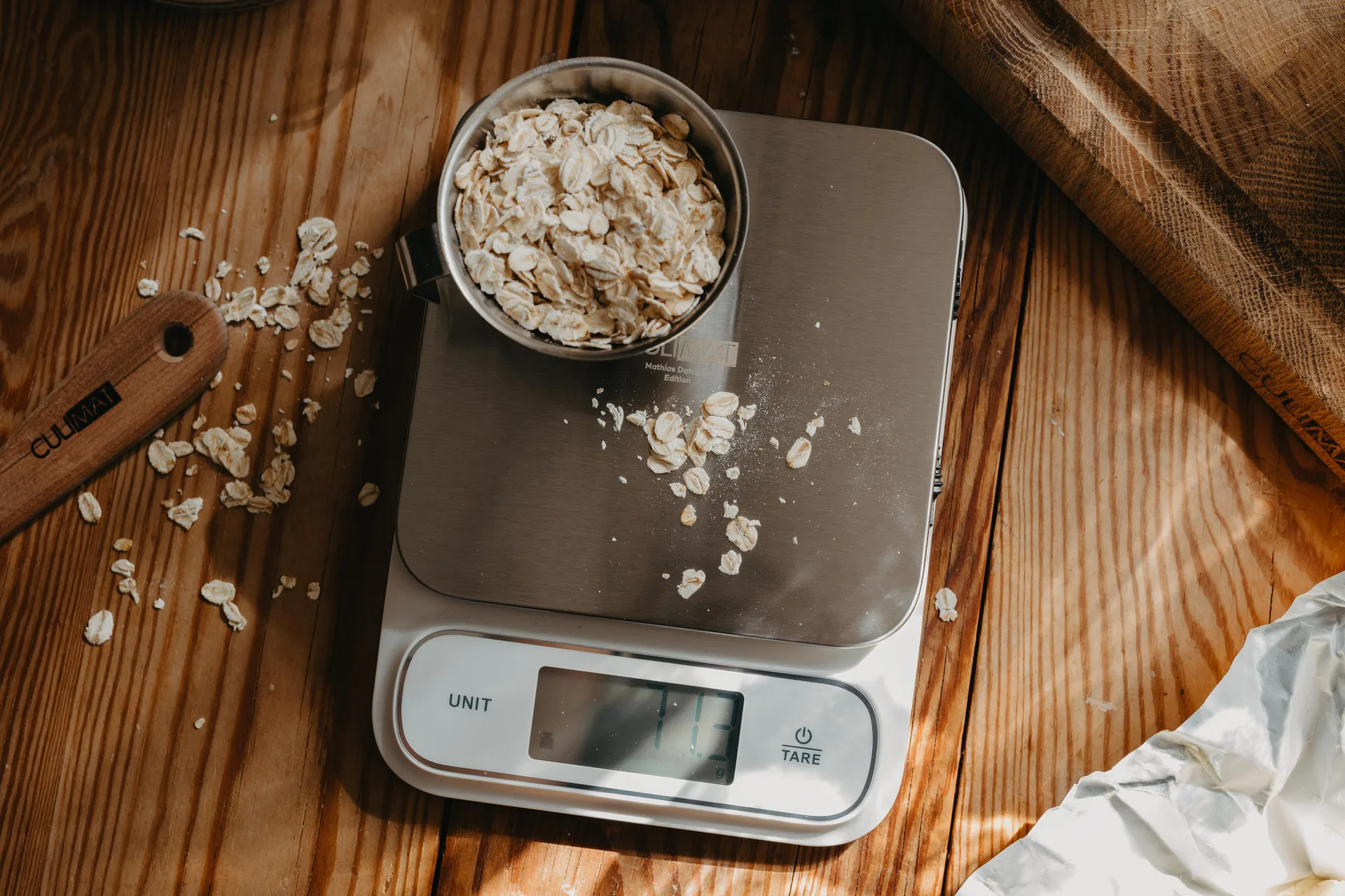 Digital kitchen scale waterproof, White-silver Culimat