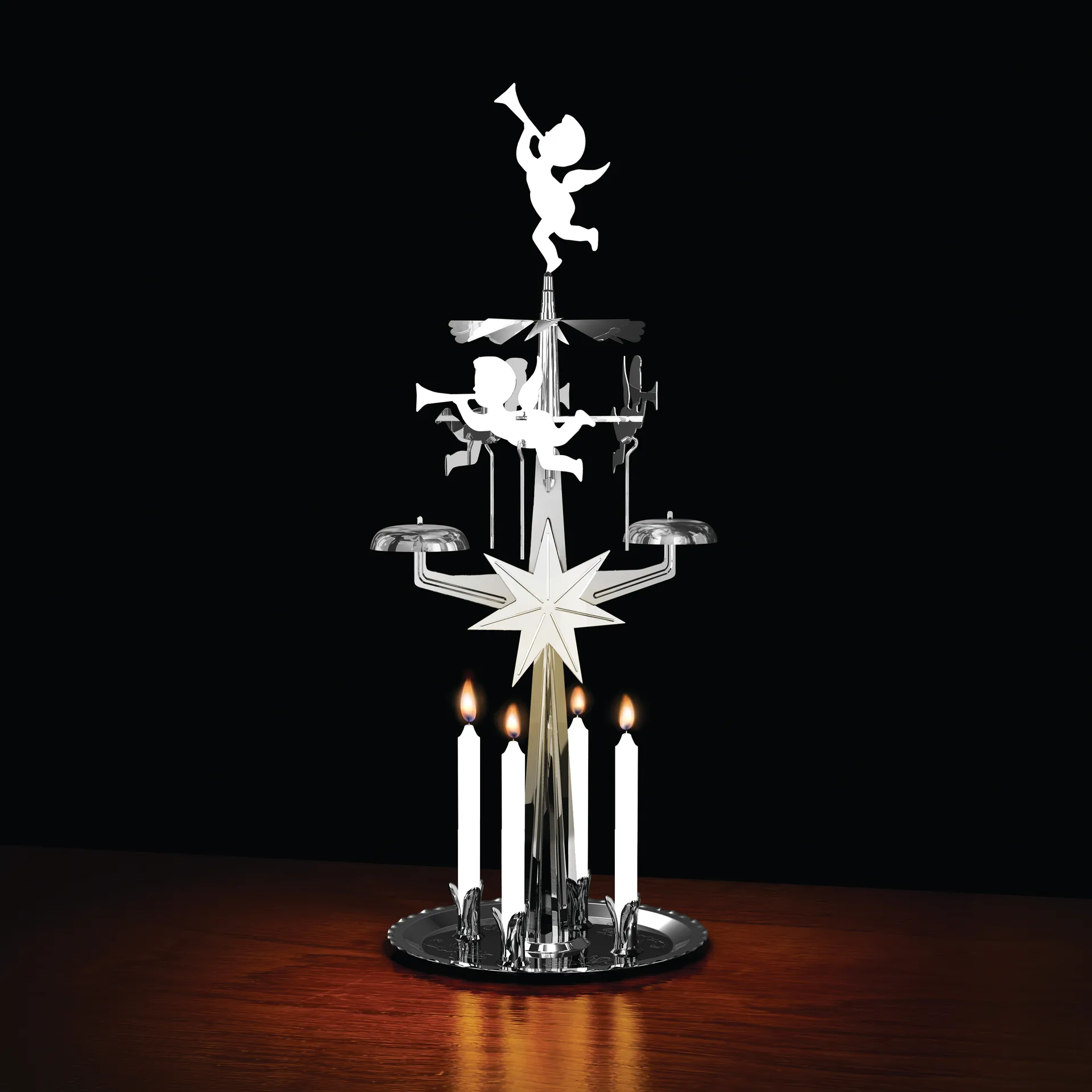 Angel chimes original, Silver, 28 cm Dala Industrier