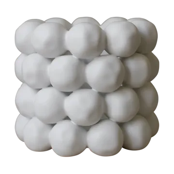Bright candleholder Ø17 cm - White - DBKD