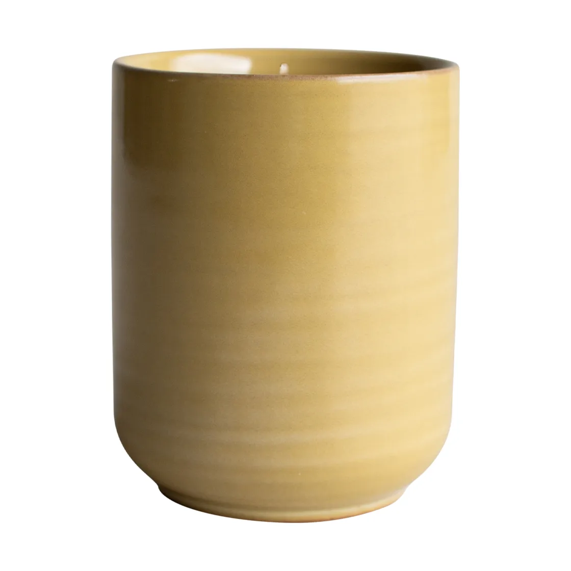 Burn scented candle 60 h, Shiny yellow DBKD