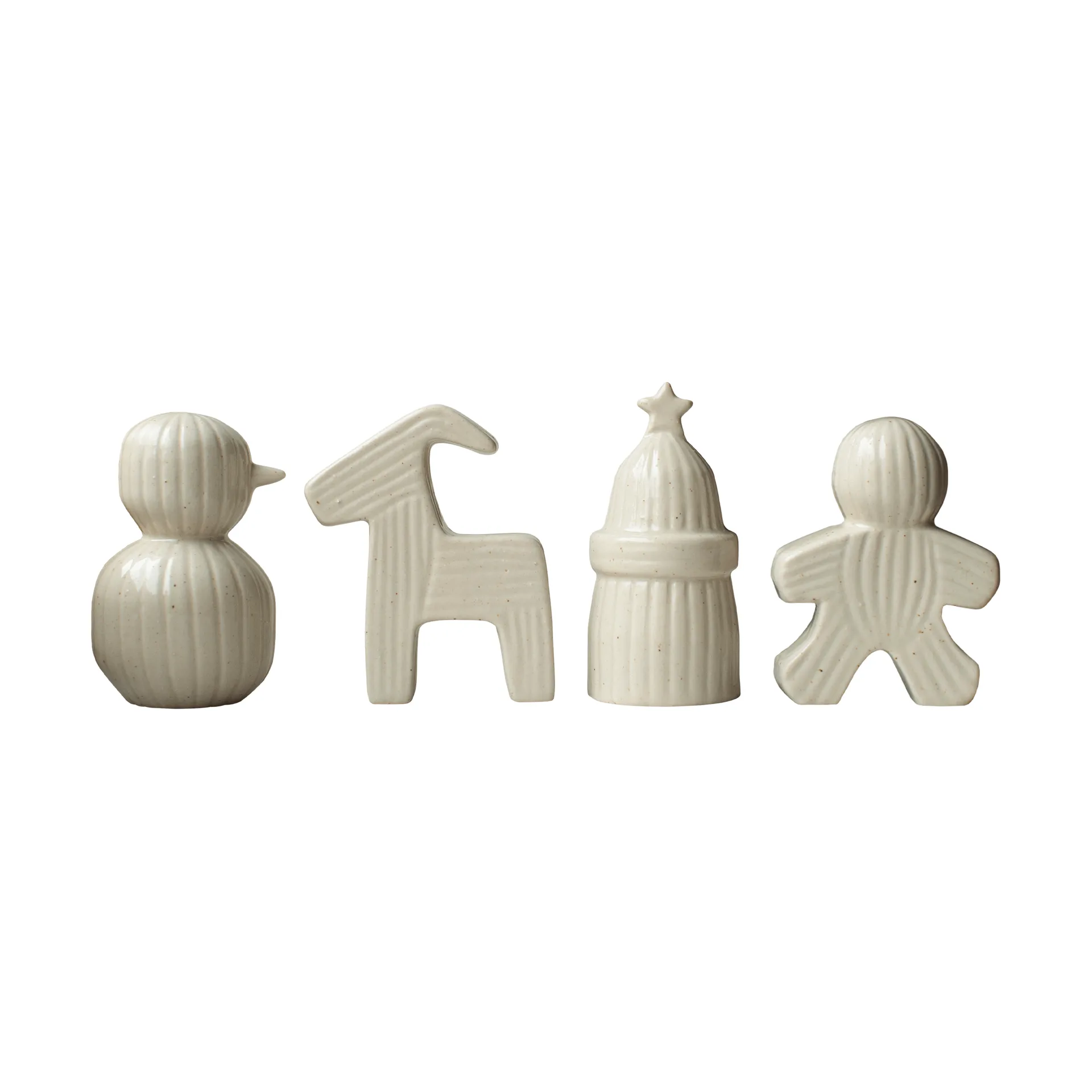 Christmas train Christmas decoration 4 pieces, Vanilla DBKD