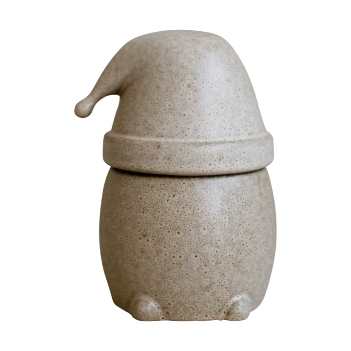 Eating Santa jar with lid large - Beige - DBKD