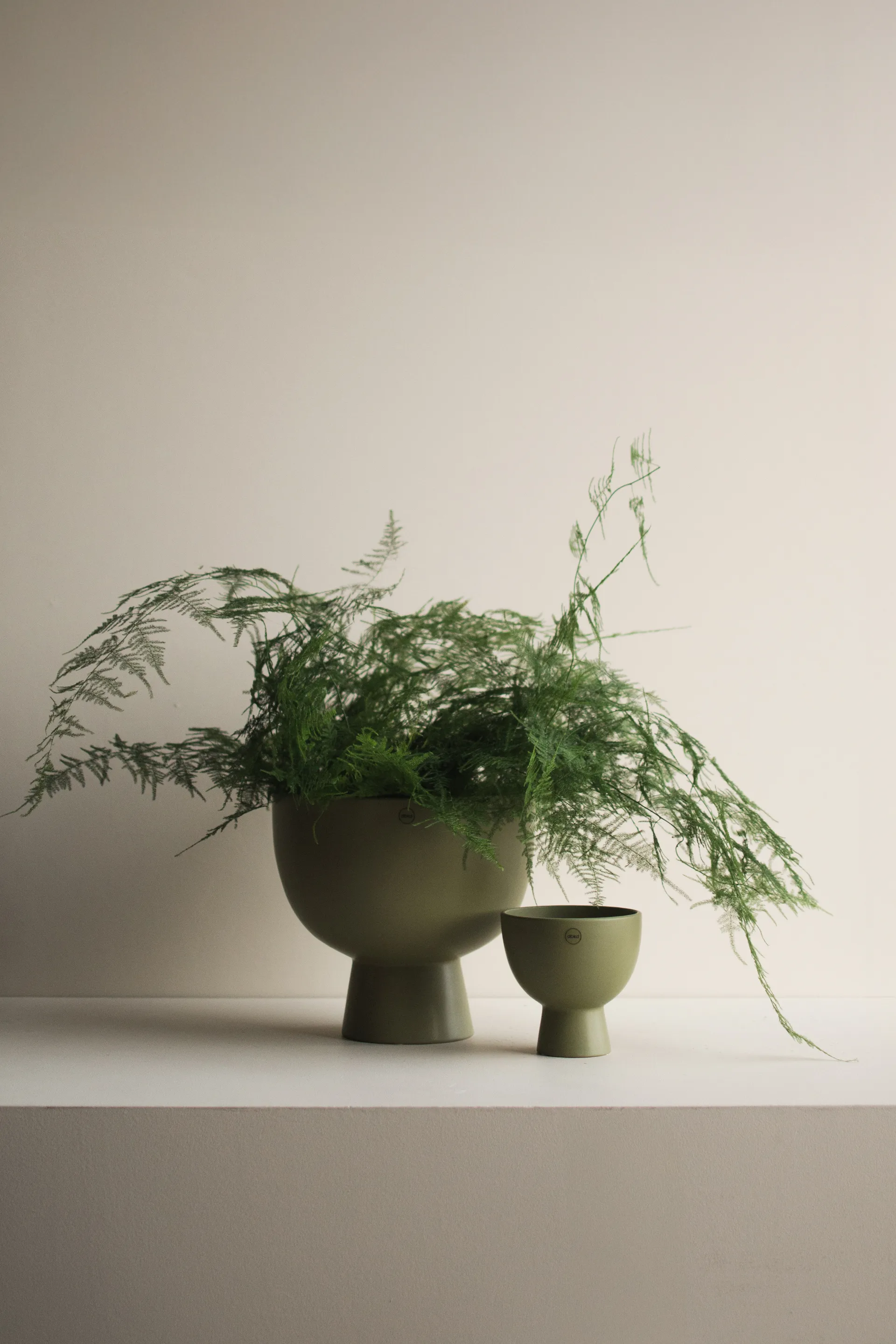 Figure flower pot Ø15 cm, Green DBKD