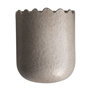 Flowery wall pot 19 cm - Beige - DBKD