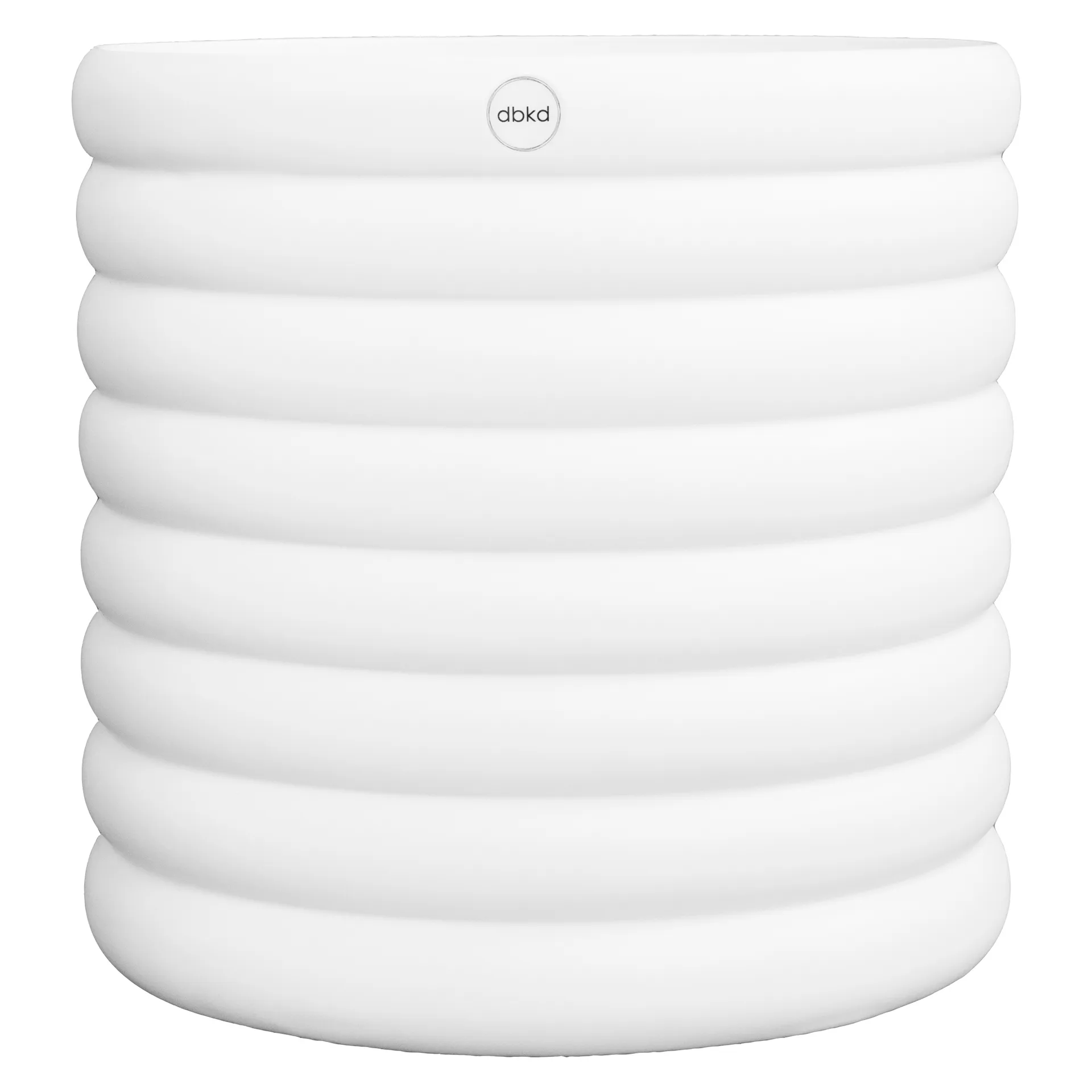 Mud flower pot white, XL. Ø 27 cm DBKD