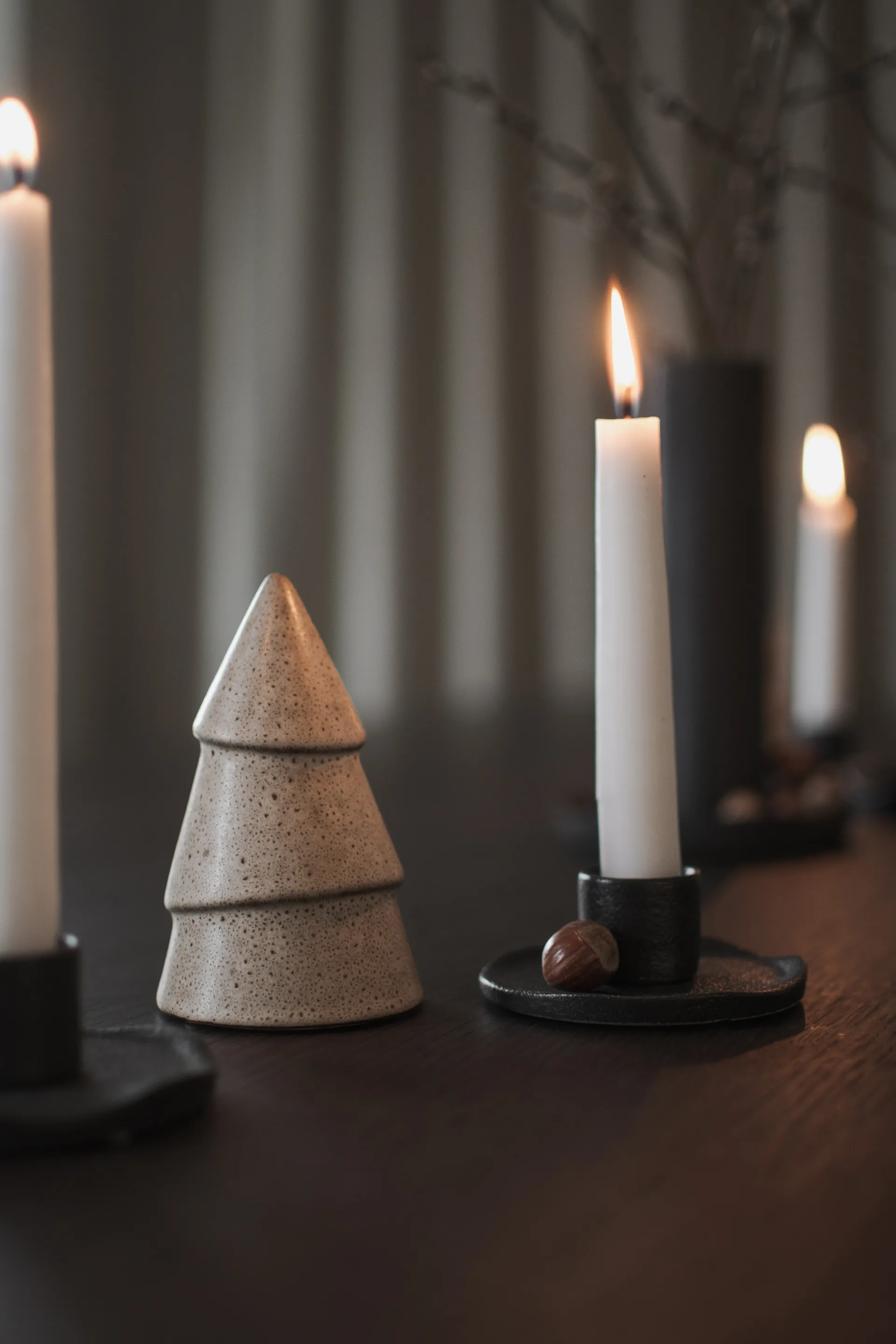 Narrow Christmas tree beige, Small 11 cm DBKD