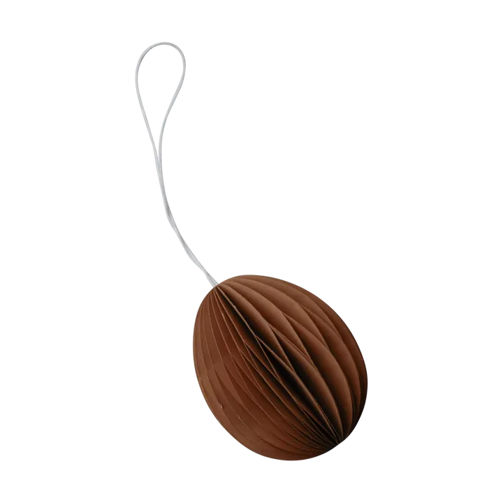 Ovoid Easter decoration paper 7 cm - Terracotta - DBKD
