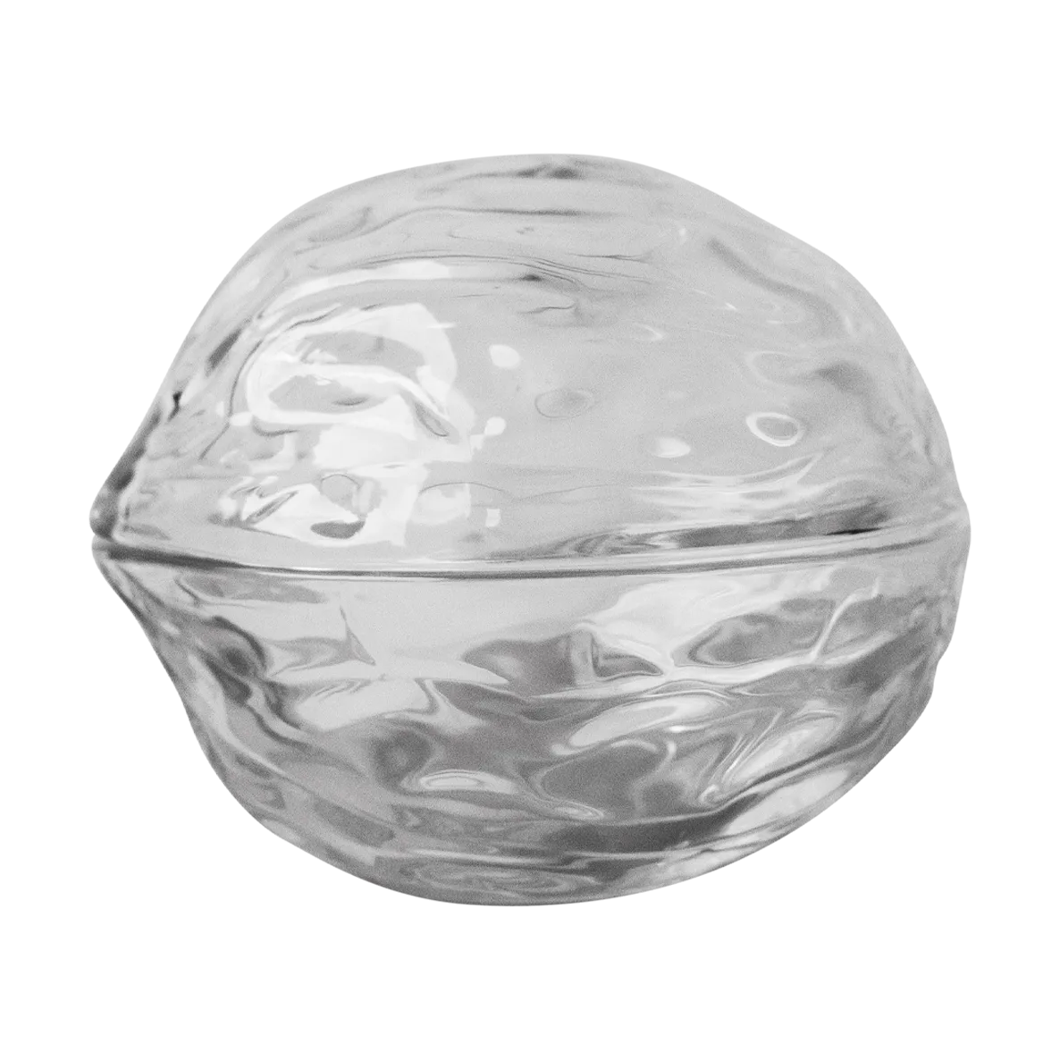 Walnut bowl with lid, Clear DBKD
