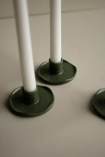 Wave candle sticks - Shiny green - DBKD