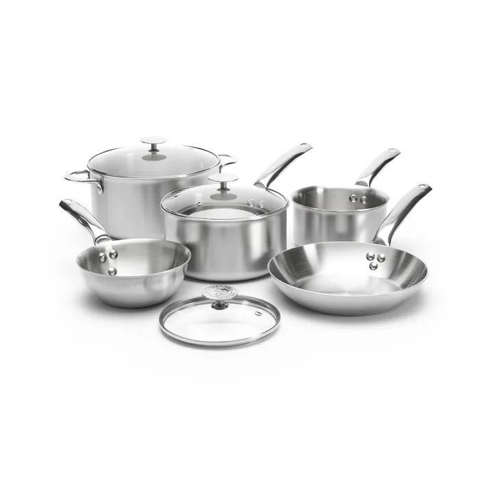 de Buyer Alchimy pot set with glass lid - 8 pieces - De Buyer