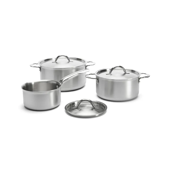 de Buyer Alchimy pot set with lid 6 pieces - Stainless steel - De Buyer