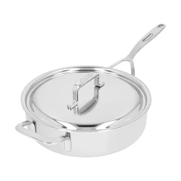 5-Plus deep frying pan with lid stainless steel - Ø24 cm - Demeyere