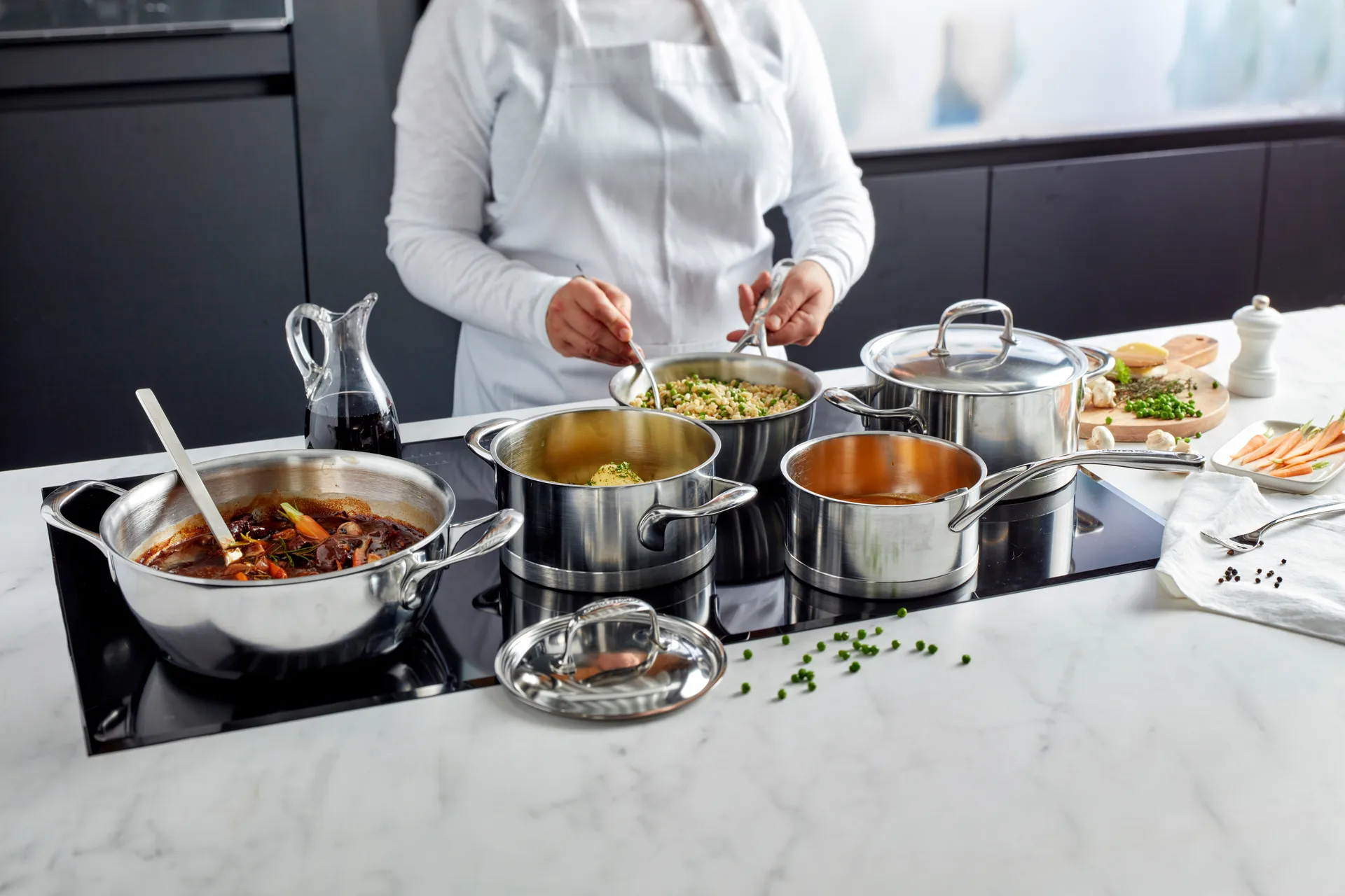 Demeyere Atlantis 7 saucepan stainless steel, 2.2 L Demeyere