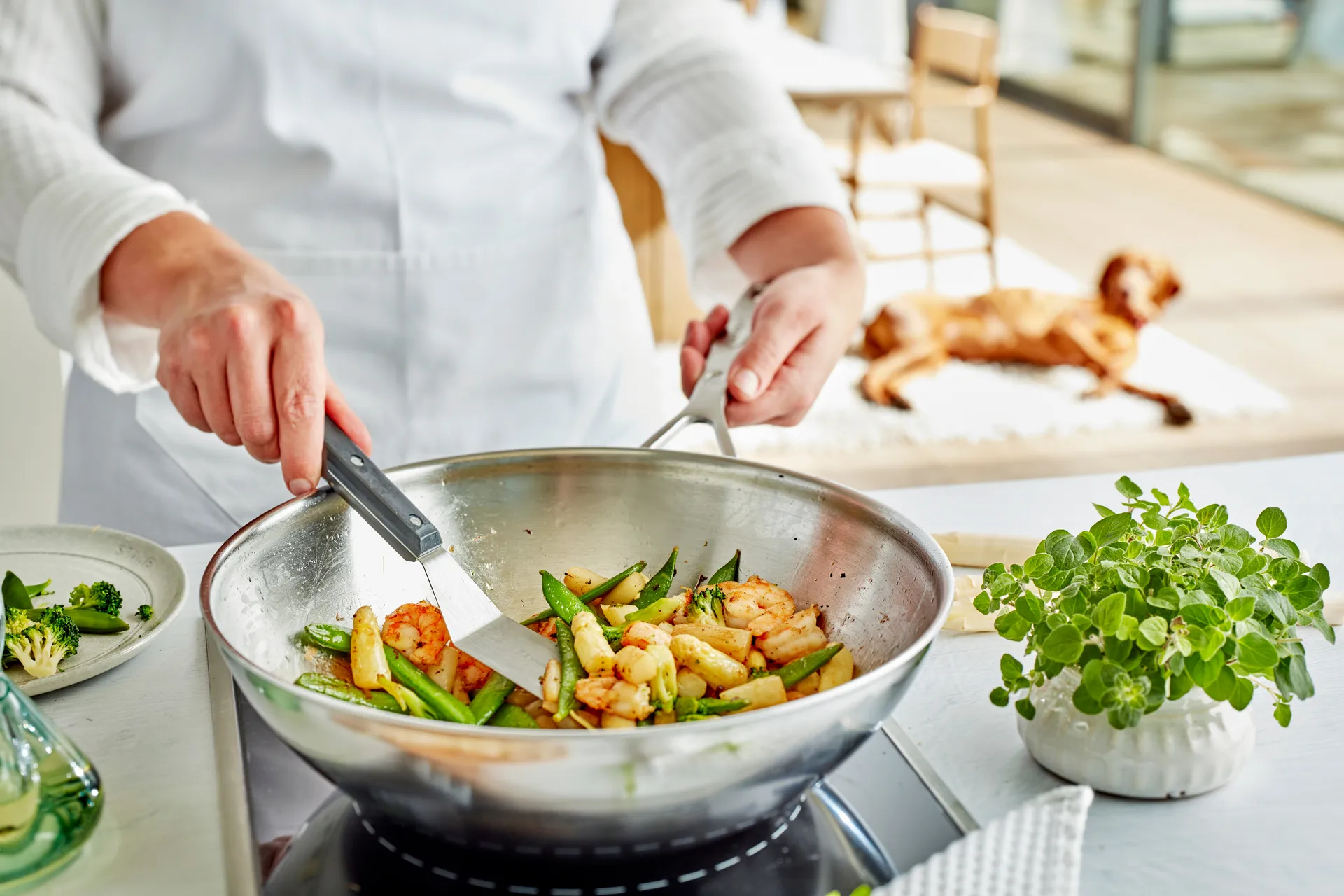 Industry 5 wok frying pan stainless steel 5-ply, Ø30 cm Demeyere