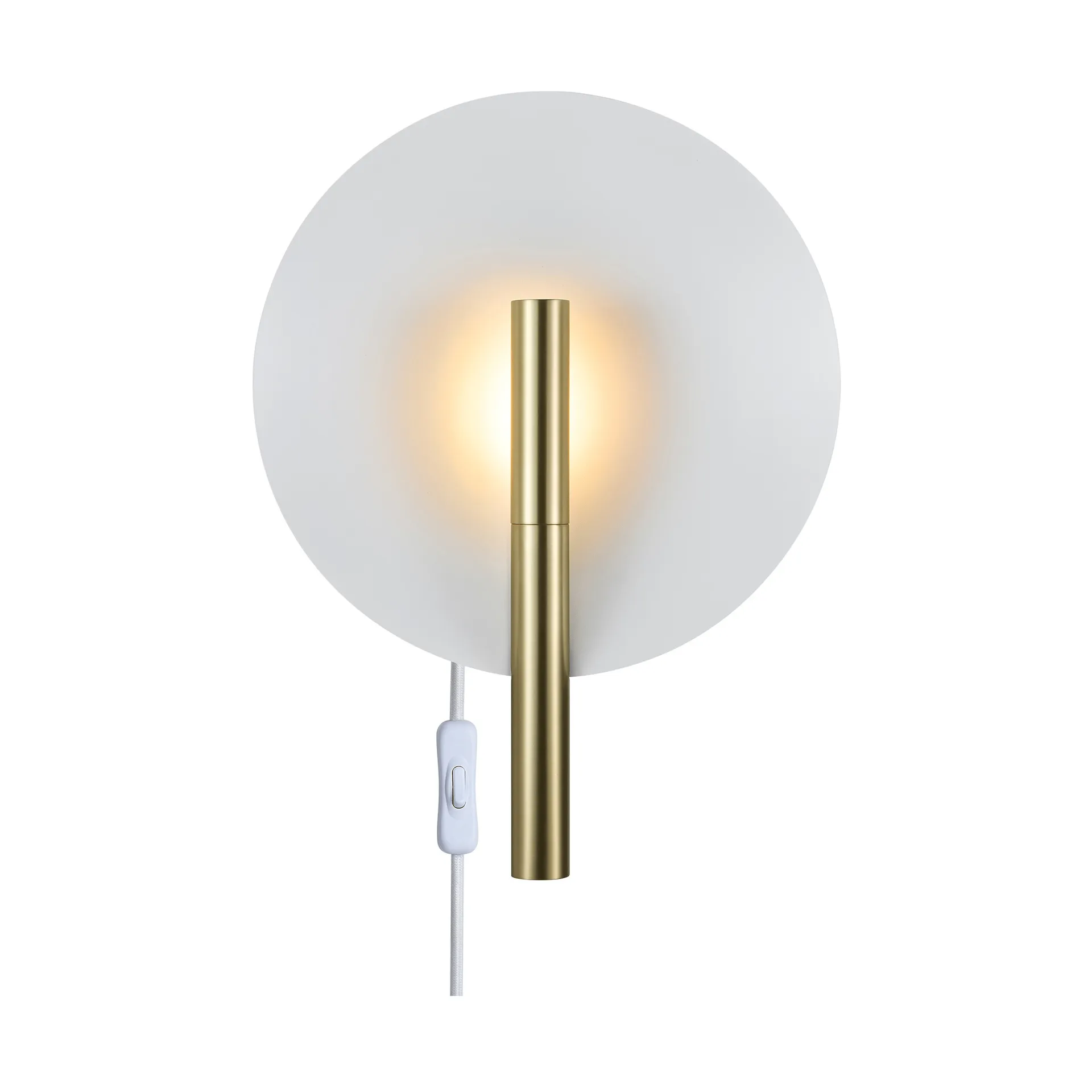 Furiko wall lamp, Brushed brass Design For The People