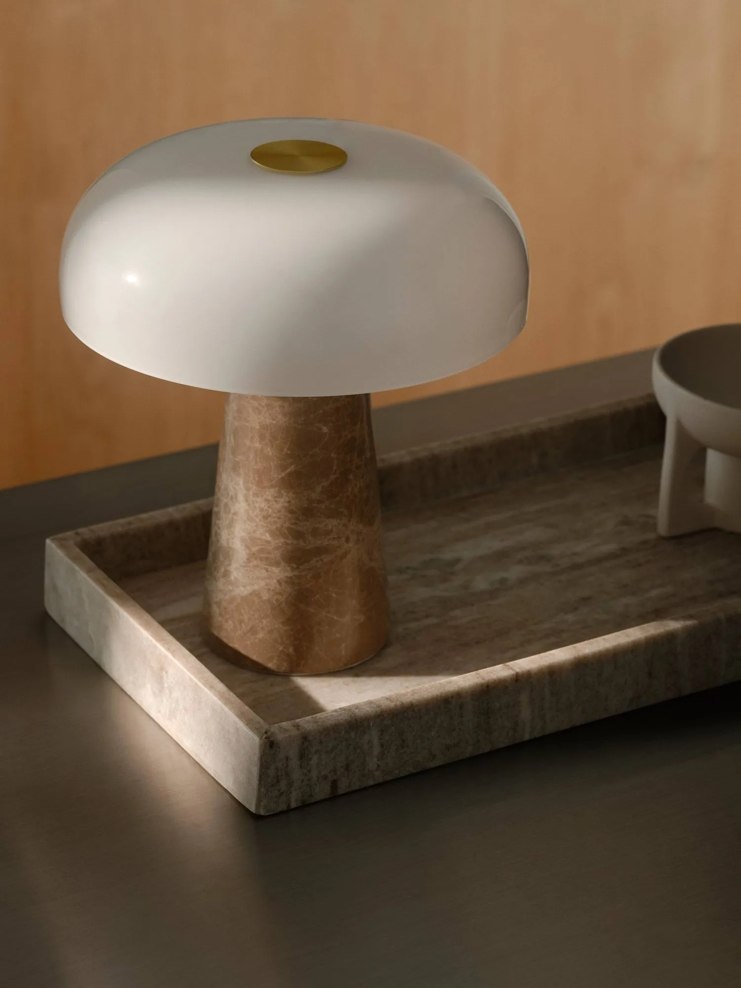 Glossy table lamp, Beige, mini, 24 cm Design For The People