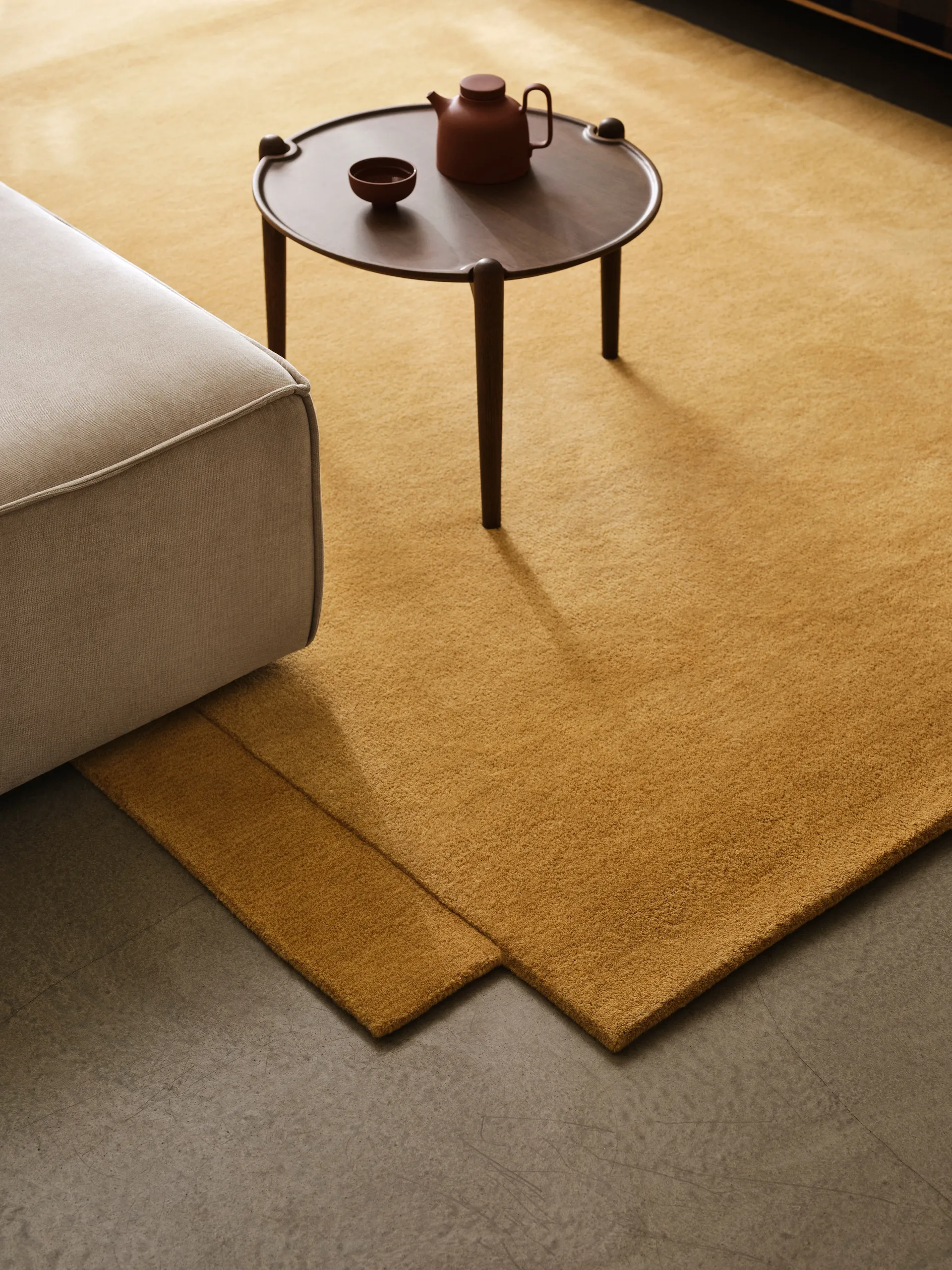 Aria coffee table, Dark oak, Ø50x37 cm Design House Stockholm