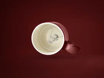 Astrid Lindgren mug 'Livet är en sak' - Swedish text - Design House Stockholm