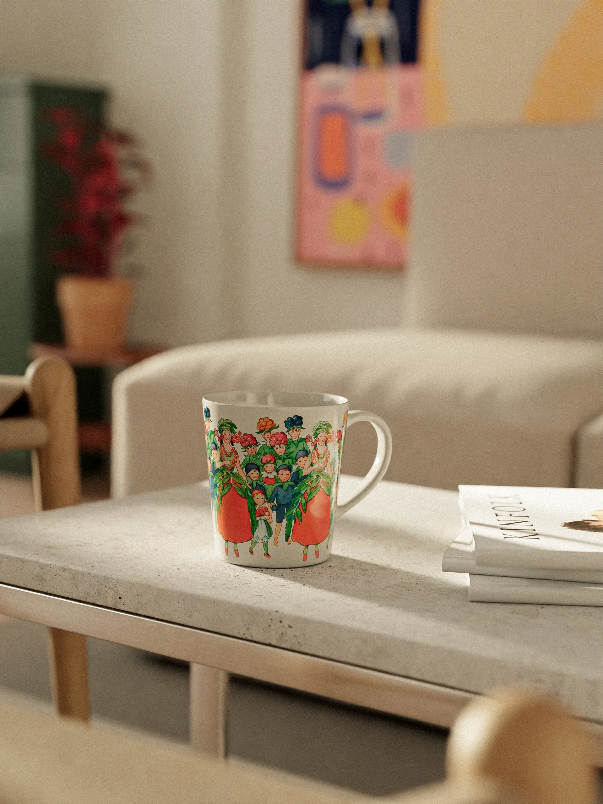 August mug with handle 400 ml, White Design House Stockholm