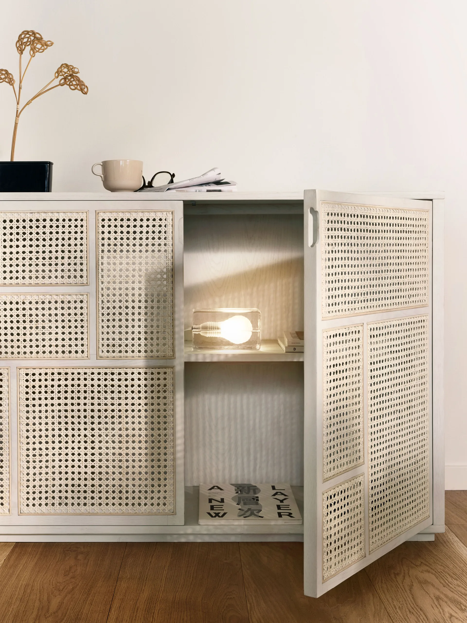 Block Lamp, white cord Design House Stockholm
