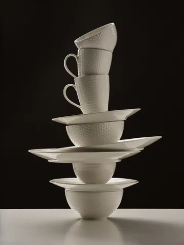 Blond bowl small 30 cl - stripe white - Design House Stockholm