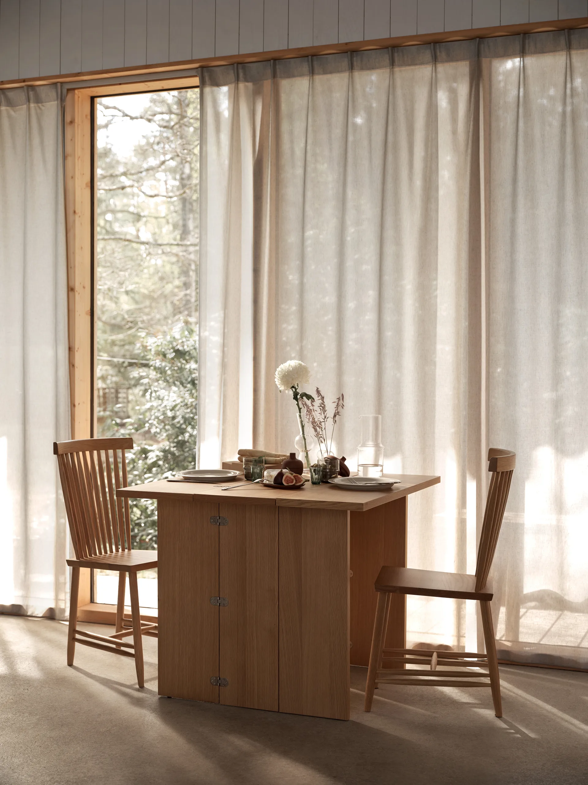 Flip table, Oak 90 cm Design House Stockholm