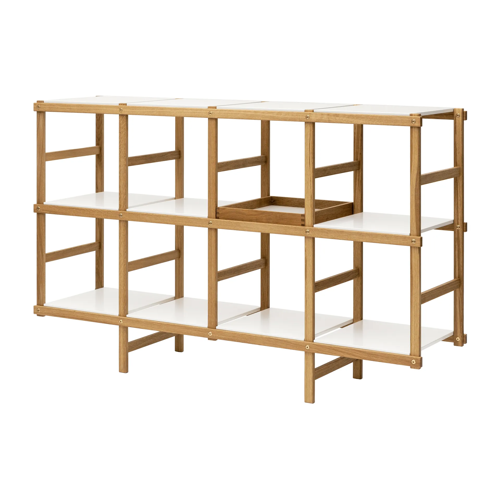 Frame shelf M 154 cm, oak-white Design House Stockholm