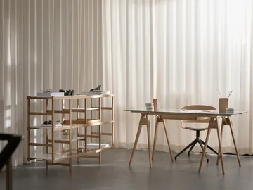 Frame shelf M 154 cm - oak-white - Design House Stockholm