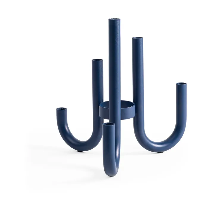 Turn candelabra - Blue - Design House Stockholm