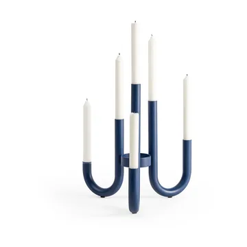 Turn candelabra - Blue - Design House Stockholm