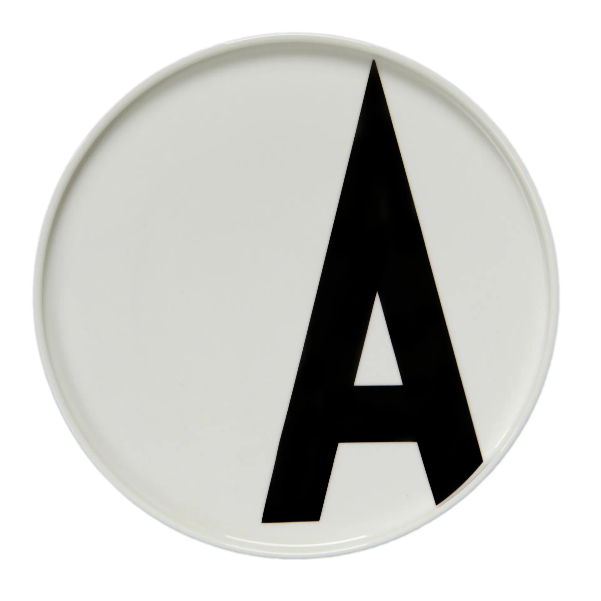 Design Letters plate, A Design Letters