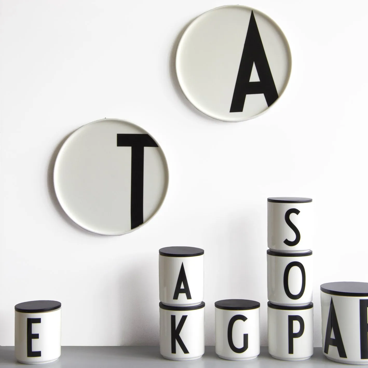 Design Letters plate, A Design Letters