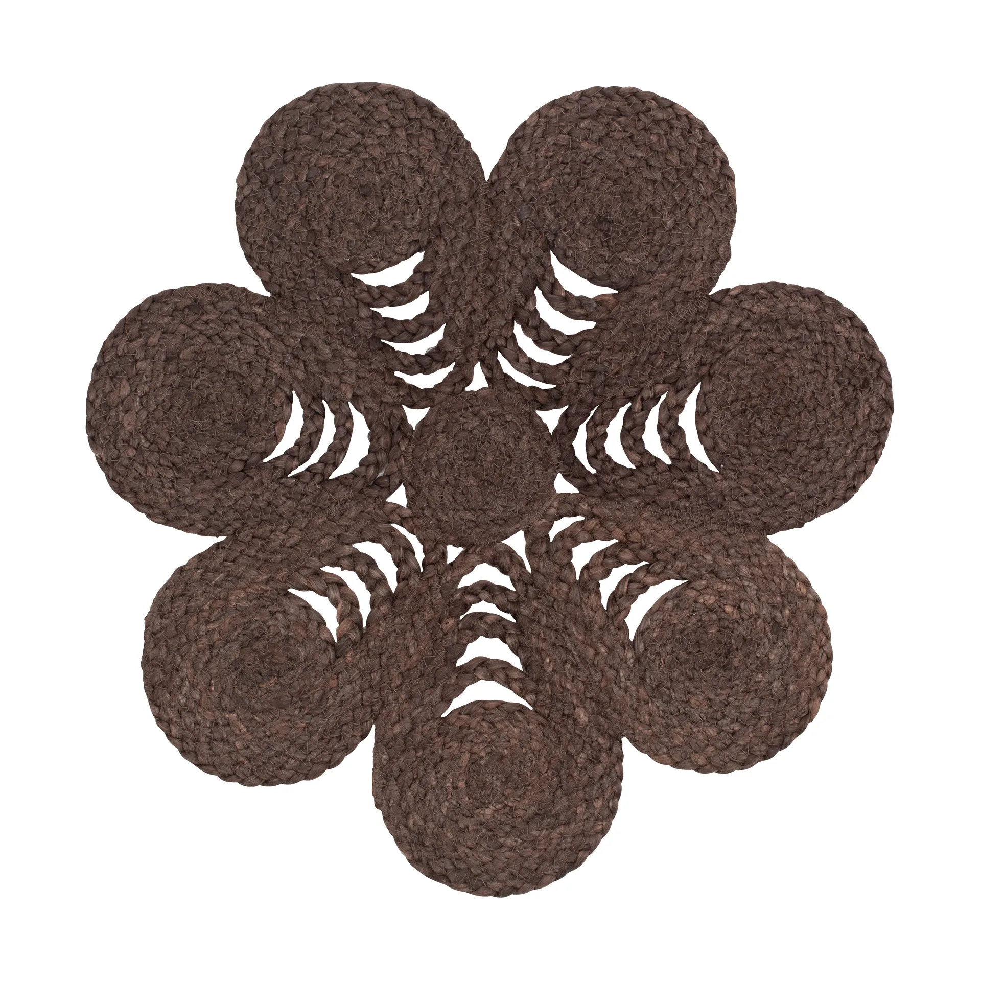 Elin placemat anemone Ø40 cm, Coffee Dixie