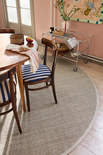 Jenny Sisal round rug - Natural grey Ø250 cm - Dixie