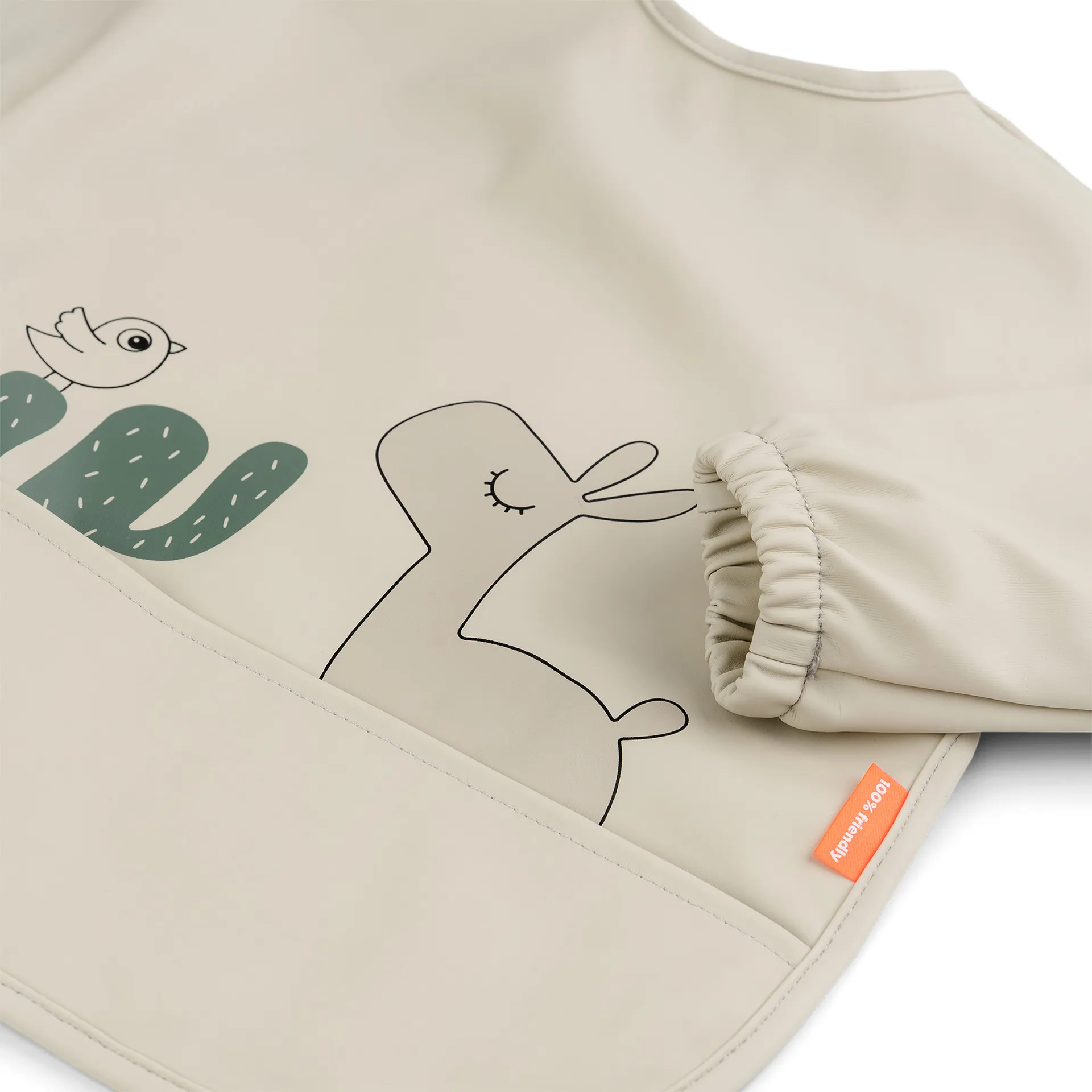 Lalee bib with sleeves, Sand Done by deer