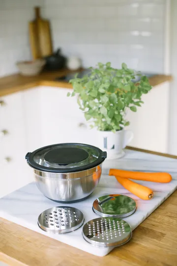Betje jars with grater - 5 items - Stainless steel - Dorre