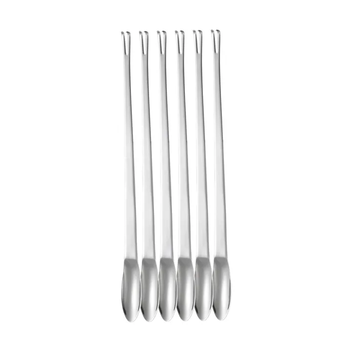 Classic seafood fork - Stainless steel 6-pack 24.5 cm - Dorre