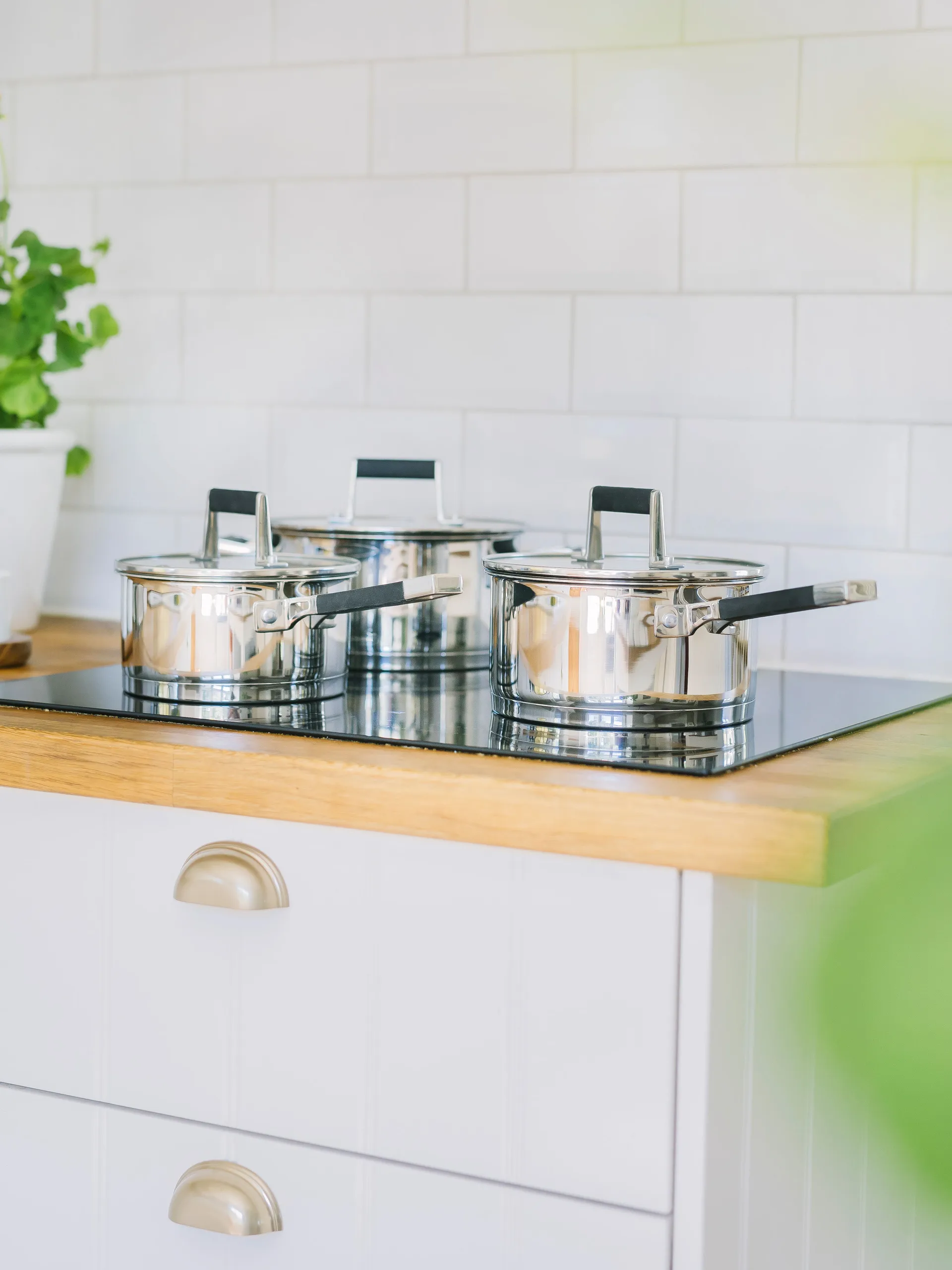 Kaci saucepan set 6 pieces, Stainless steel Dorre