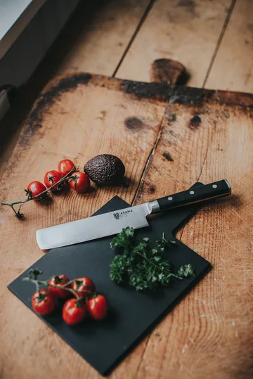 Selda serving and chopping board - Grey wood fibre, 34x19 cm - Dorre
