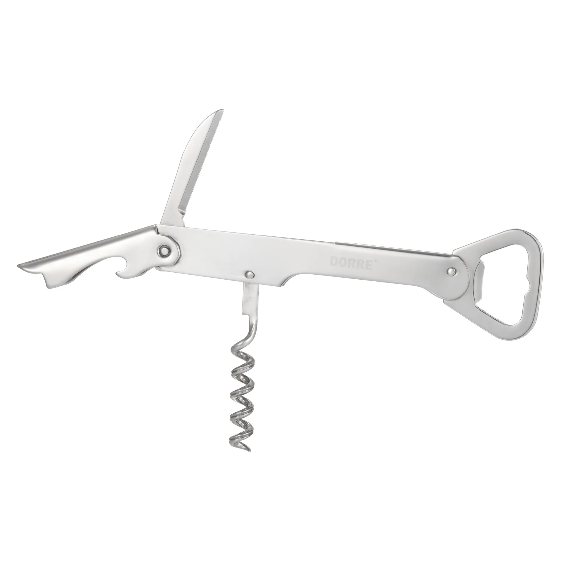 Varda Wine & Bottle Opener 14.5 cm, Stainless steel Dorre