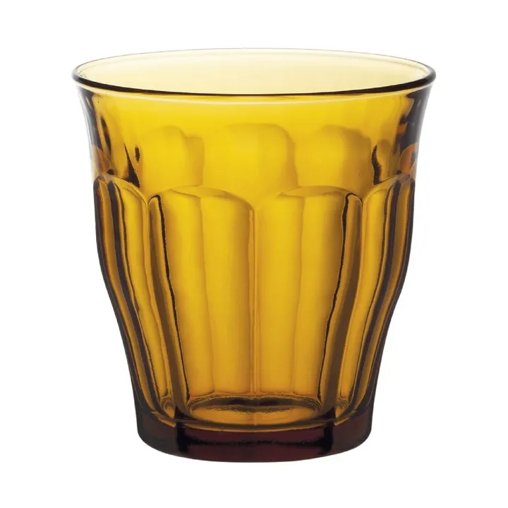 Picardie drinking glass - Amber, 6-pack, 25 cl - Duralex