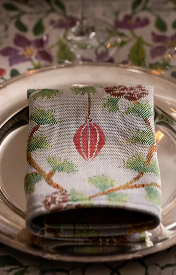 Julefröjd placemat 35x48 cm - Multi - Ekelund Linneväveri