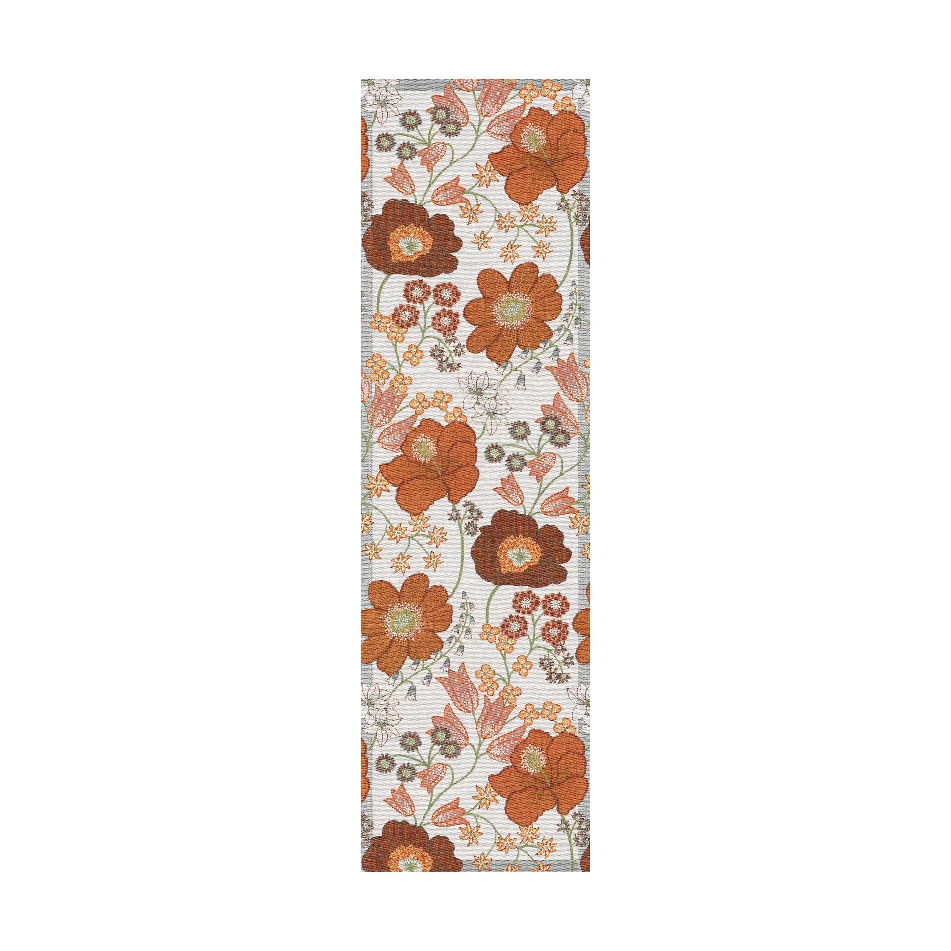 Kvällsblom table runner 35x120 cm, Multi Ekelund Linneväveri