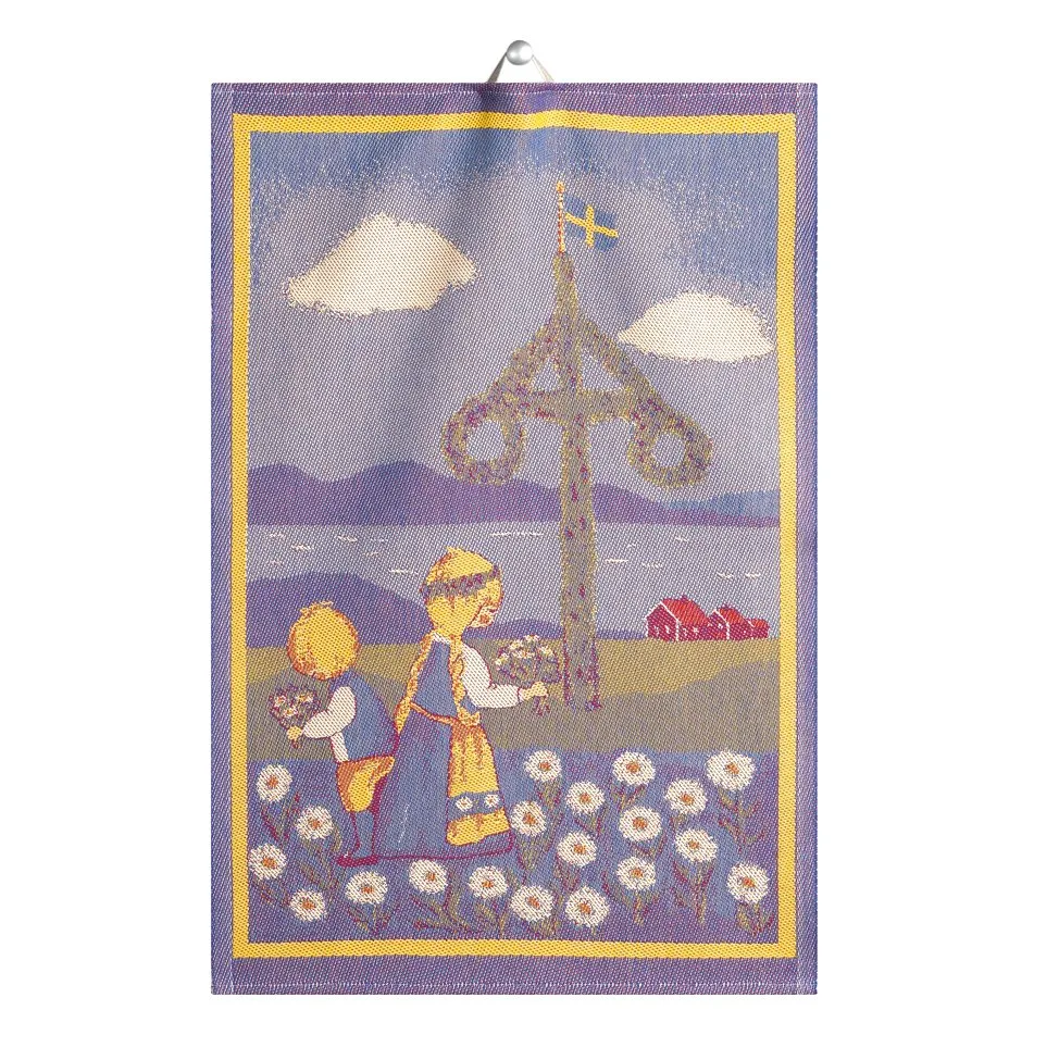 Svensk Sommar kitchen towel, 35x50 cm Ekelund Linneväveri